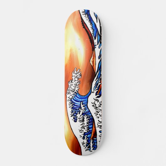 Hokusai Wave Persoonlijk Skateboard (Voorkant)