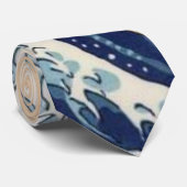 Hokusai Wave Stropdas (Opgerold)