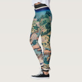 HOKUSAI WOODBLOCK GEDRUKTE LEGGINGS (Links)