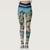 HOKUSAI WOODBLOCK GEDRUKTE LEGGINGS (Voorkant)
