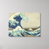 Hokusai's De Grote Golf van Kanagawa Canvas Afdruk (Voorkant)