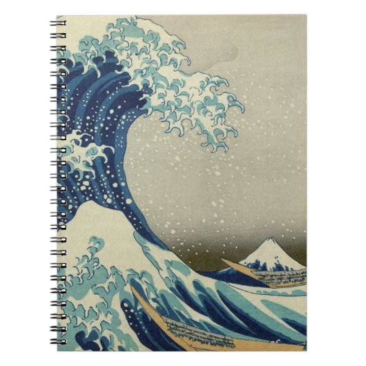 Hokusai's De Grote Golf van Kanagawa Notitieboek (Voorkant)