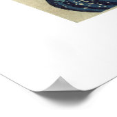 Hokusai's De Grote Golf van Kanagawa Poster (Hoek)