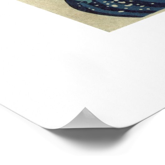 Hokusai's De Grote Golf van Kanagawa Poster (Hoek)