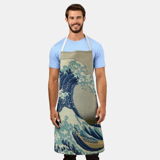 Hokusai's De Grote Golf van Kanagawa Schort (Gedragen)