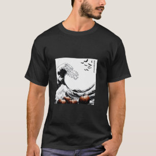 Hokusai's Great Wave Spooky Cats T-Shirt