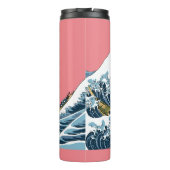 Hokusai's Grote Golf van Kanagawa Thermosbeker (Achterkant)