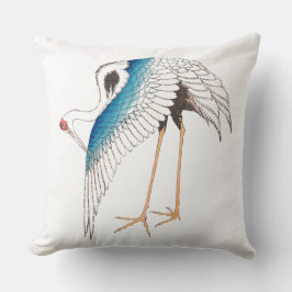 Hokusai's kraanvogel kussen
