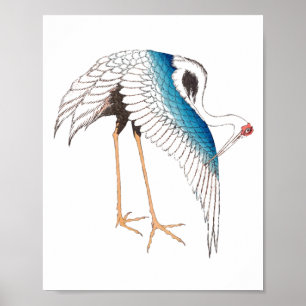 Hokusai's kraanvogel poster