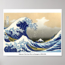 Hokusai's The Great Wave at Kanagawa (1760-1849)