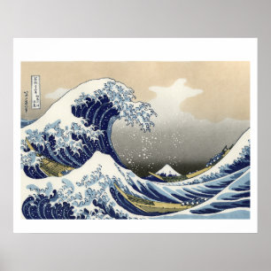Hokusai's The Great Wave bij Kanagawa (1760-1849)  Poster