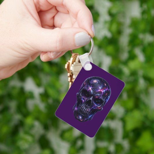 Hol Gehouwen Kosmische Schedel Sleutelhanger (Hand)