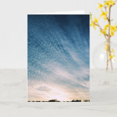 Hol in de hemel - Blank Wenskaart Kaart (Gele Bloem)