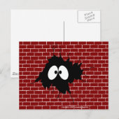 Hol in het Briefkaart van de muur (Voorkant / Achterkant)