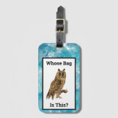 hol wiens tas deze Waterverf Sky is Bagagelabel (Voorkant (verticaal))