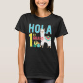 Hola 1 er Primer Grado Llama Terug naar School Spa T-shirt (Voorkant)