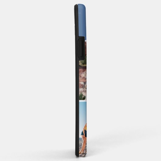 Hola! 4 Fotocollage blauw gepersonaliseerd Case-Mate iPhone Case (Achterkant/rechts)