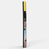 Hola! 4 Fotocollage Helder Geel Gepersonaliseerd Case-Mate iPhone Case (Achterkant/rechts)