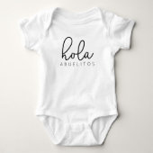 Hola Abuelitos Spaans Baby Romper (Voorkant)