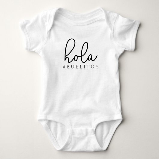 Hola Abuelitos Spaans Baby Romper (Voorkant)