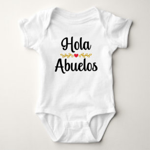Hola Abuelos Spaanse aankondiging van de zwangersc Romper