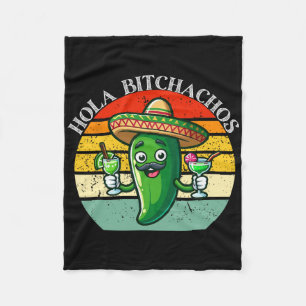 Hola Achos Funny Jalapeno Mexicaanse Cinco de Mayo Fleece Deken