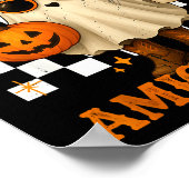 Hola Amighosts Funny Spanish Halloween Cowboy Ghos Poster (Hoek)