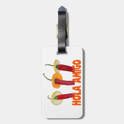 Hola Amigo Bagagelabel (Achterkant verticaal)