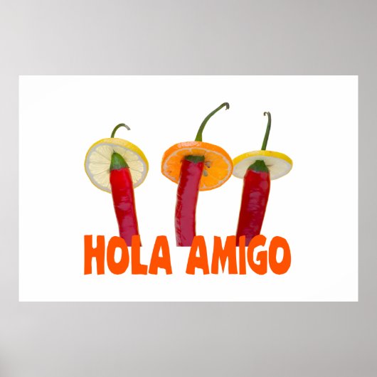 Hola Amigo Poster (Voorkant)