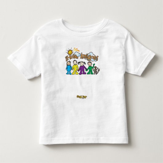 Hola Amigos (aanpasbaar!) Kinder Shirts (Voorkant)