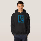 Hola Amigos  Hello Friends Minimalist Typography Hoodie (Voorkant volledig)