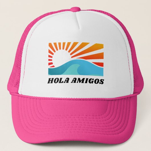 Hola Amigos Mexico Meisjesreis Afscheid Als Bruid Trucker Pet (Voorkant)