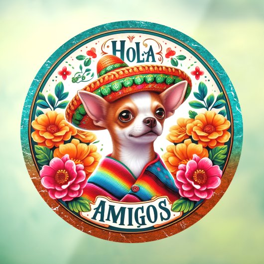 Hola Amigos - Zo Schattig! Raamsticker (Vel 3)