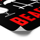 Hola-ananas-oda-meisje op de stranden van de zon poster (Hoek)