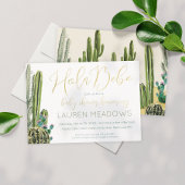 Hola Baby Boho Cactus Baby shower Uitnodiging