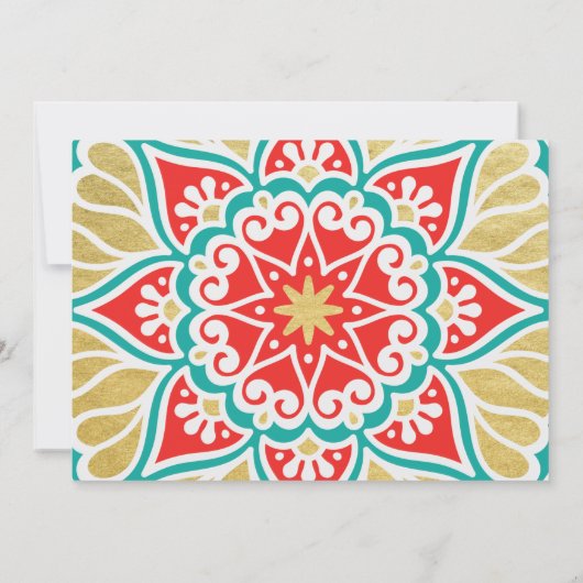 Hola Baby Fiesta Baby shower Uitnodiging (Achterkant)