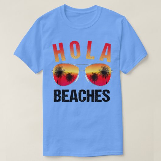 Hola Beache  Funny Beach Vacation  Summer Tank Top (Design voorkant)