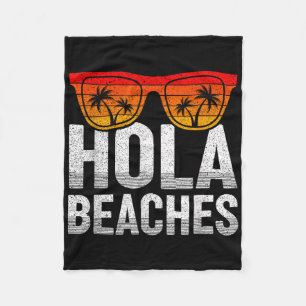 Hola Beaches Funny Zomer Vakantie Mannen Vrouwen G Fleece Deken
