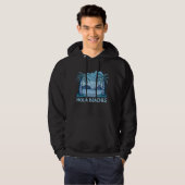 HOLA BEACHES grappig strandleven zomer Hoodie (Voorkant volledig)