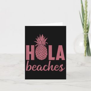 Hola Beaches Pineapple Funny Beach Vakantie Hawaii Kaart