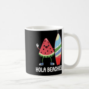 Hola Beaches Schattige Kawaii Watermelon Surfboard Koffiemok