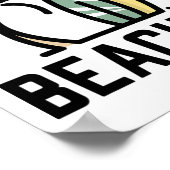 Hola Beaches Surf Board Funny Beach Vacking Poster (Hoek)