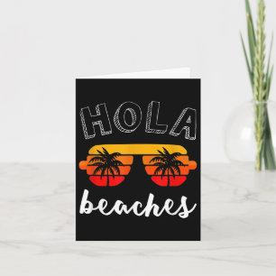 Hola bereikt Shirt Funny Beach Vacation Summer Gif Kaart
