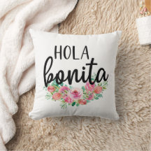 Hola Bonita Spaanse Rozen Typografie Modern