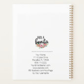 Hola Bonita Spaanse Rozen Typografie Modern Planner (Achterkant)