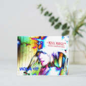 HOLA! (CAMERA TIME MET MISS MUSIC* Briefkaart (Staand voorkant)