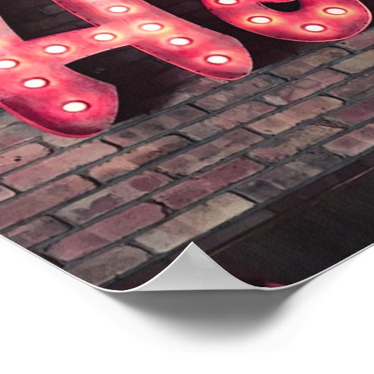 Hola Hallo Neon Sign Poster (Hoek)