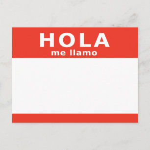 hola me llamo briefkaart