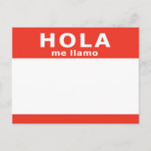 hola me llamo briefkaart (Voorkant)