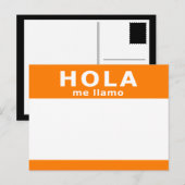 hola me llamo briefkaart (Voorkant / Achterkant)